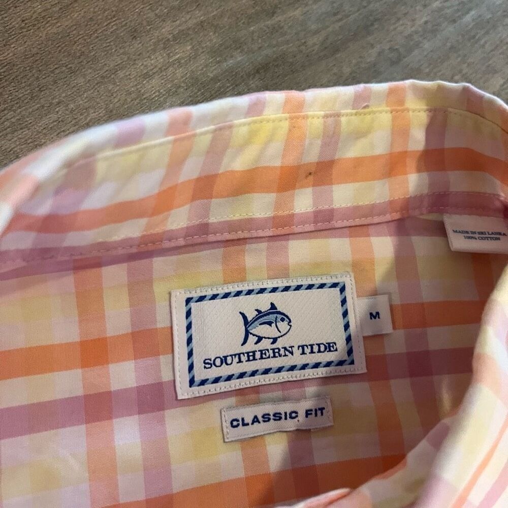 Southern Tide Mens Classic Fit Long Sleeve Button Down Plaid‎ Shirt Bin O-201 - Picture 3 of 6